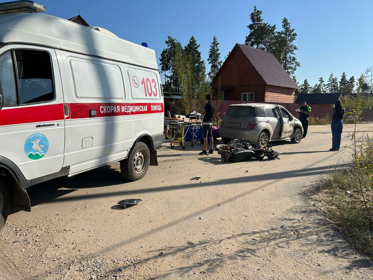 Несовершеннолетний мотоциклист пострадал в ДТП в Мегино-Кангаласском районе Якутии