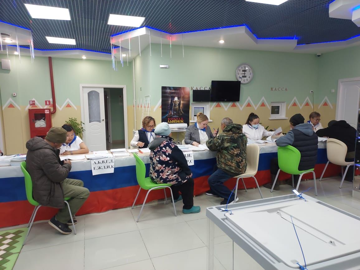 Избиратели на побережье моря Лаптевых активно участвуют на выборах