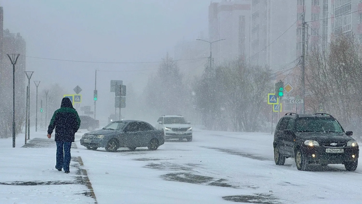 Сильный снегопад и метели ожидаются в районах Якутии