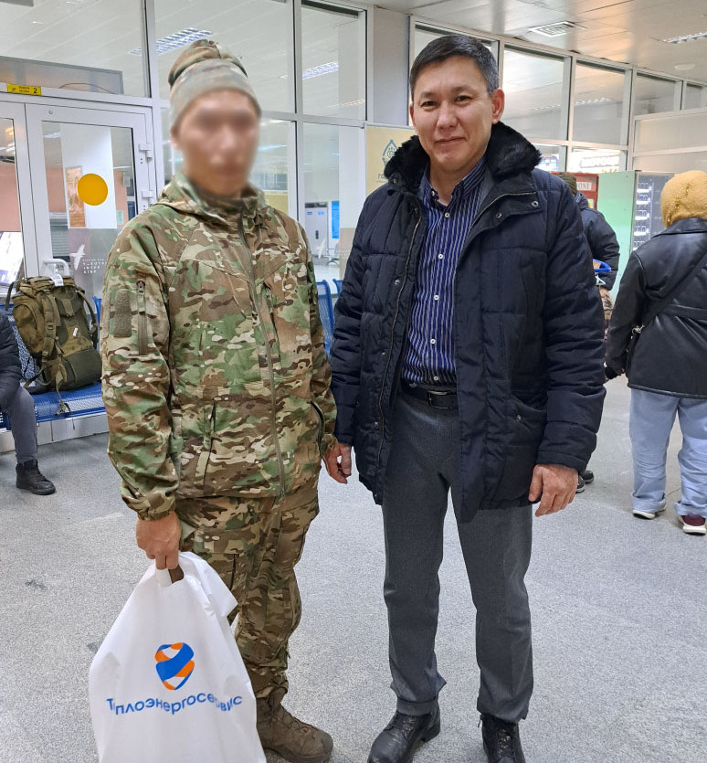 Участника СВО встретили в аэропорту «Якутск»