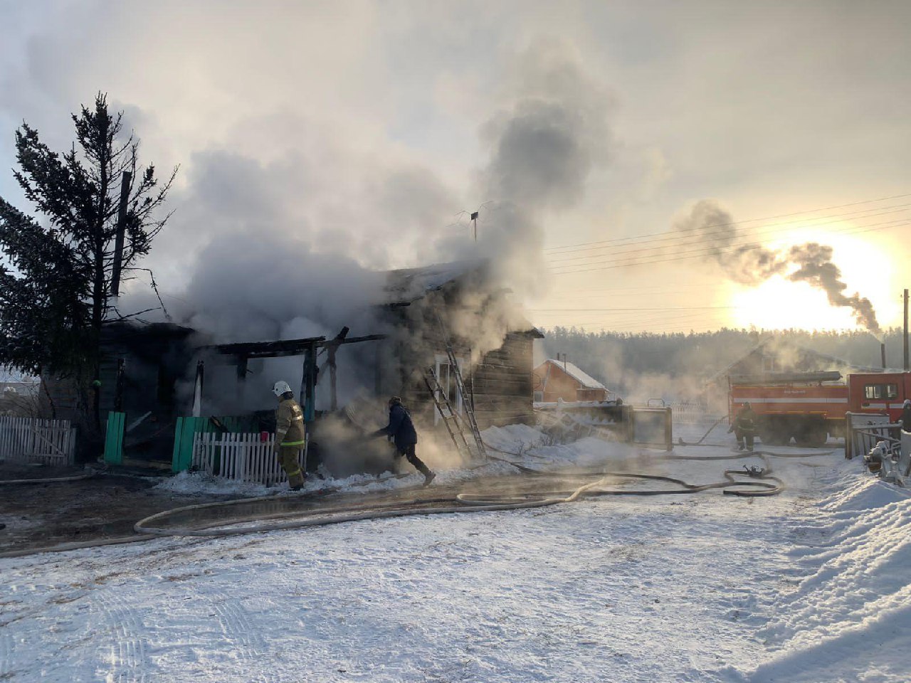 Пожар произошел в жилом доме в Усть-Алданском районе