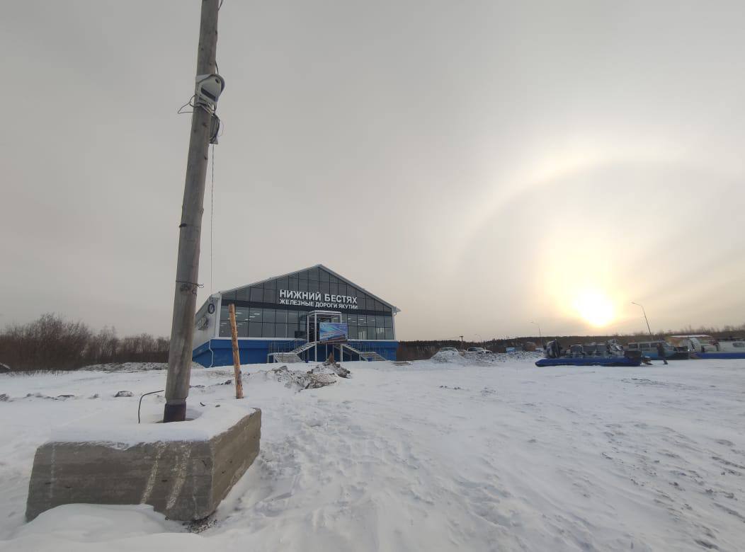 Видеокамеру установили на ледовой переправе «Нижний Бестях – Якутск»