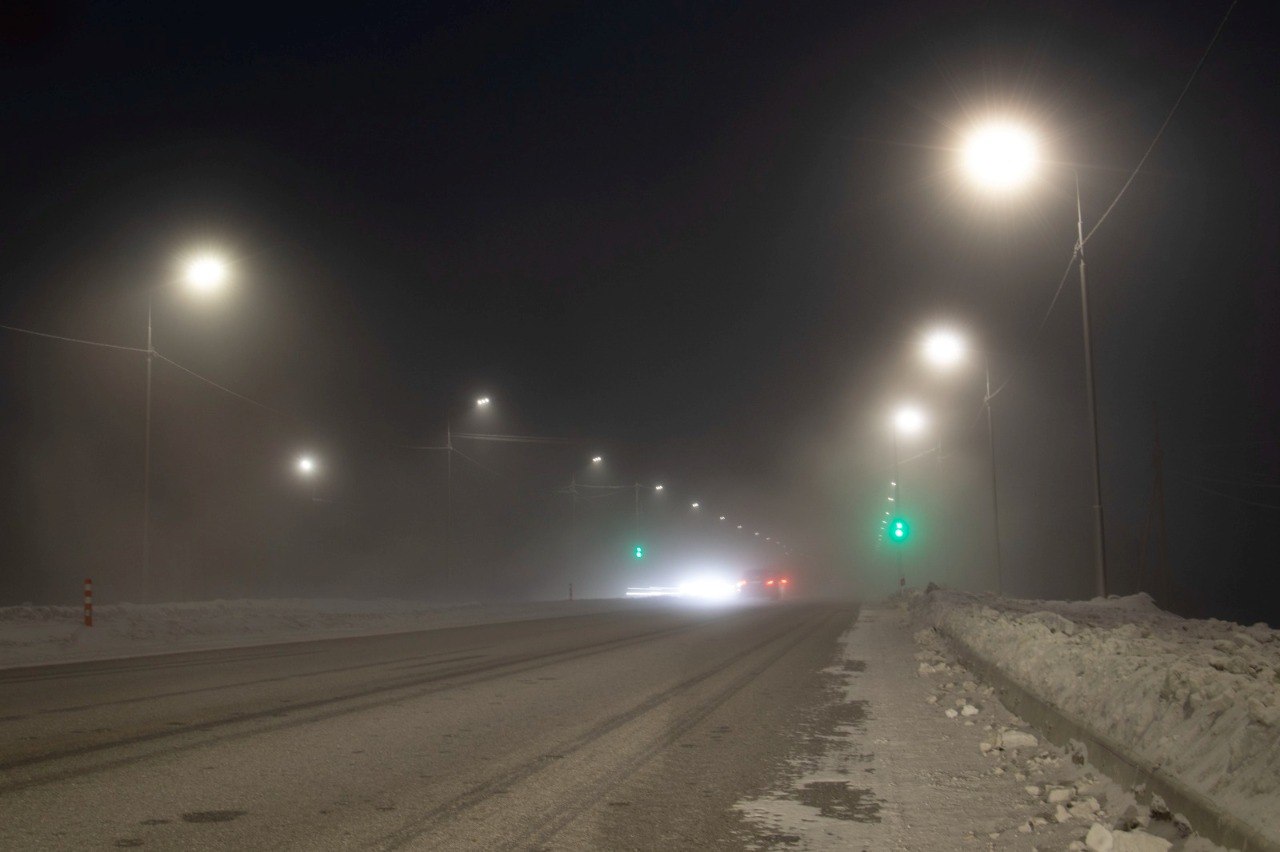 Освещение подключили на автодороге «Умнас» в Якутии