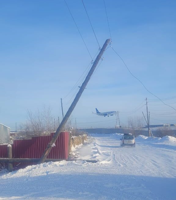 Несколько десятков домов остались без света в районе Усть-Мархинки в Якутске
