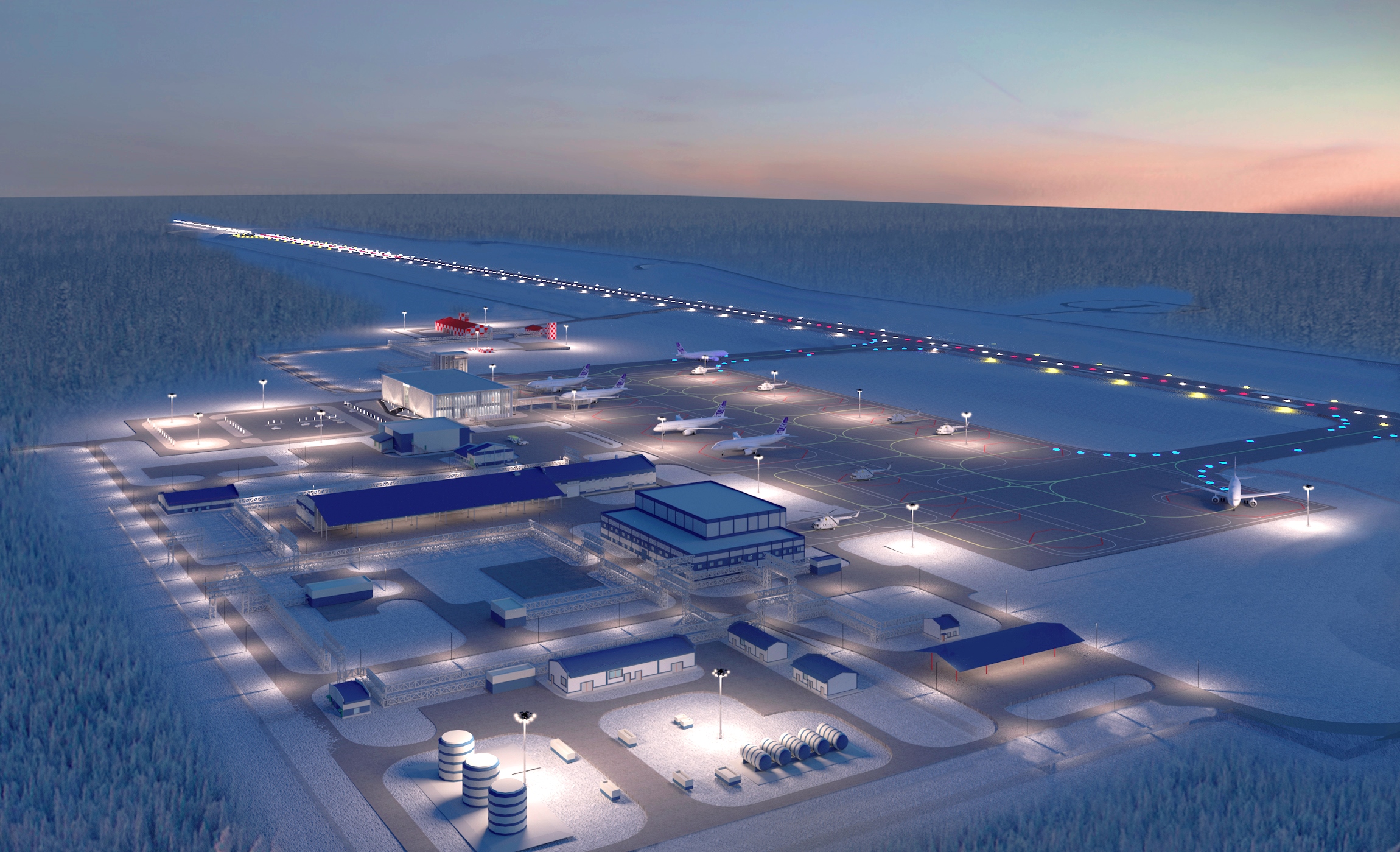 Новый аэропорт в Мирном готов на 70%