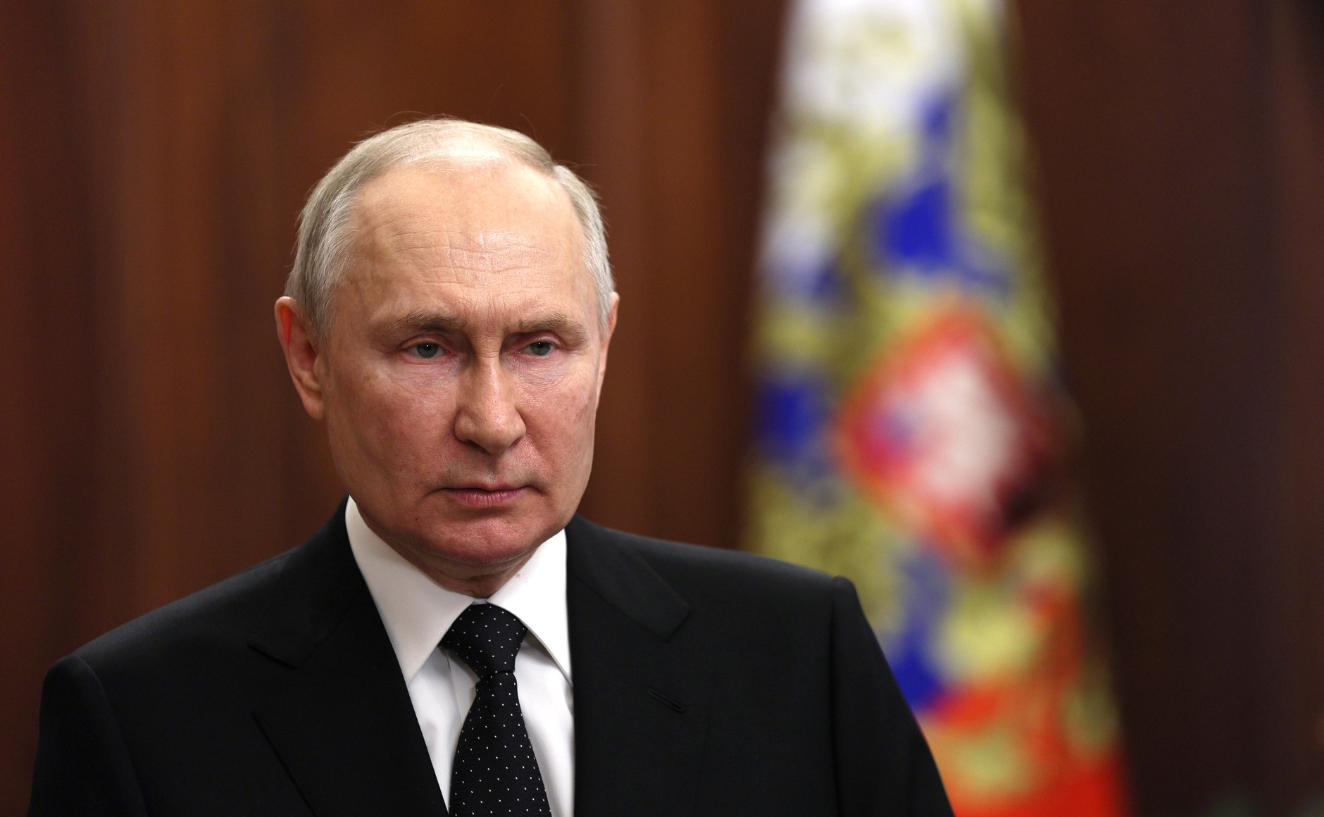 Владимир Путин выступил с телеобращением в связи с терактом в «Крокус Сити Холле»