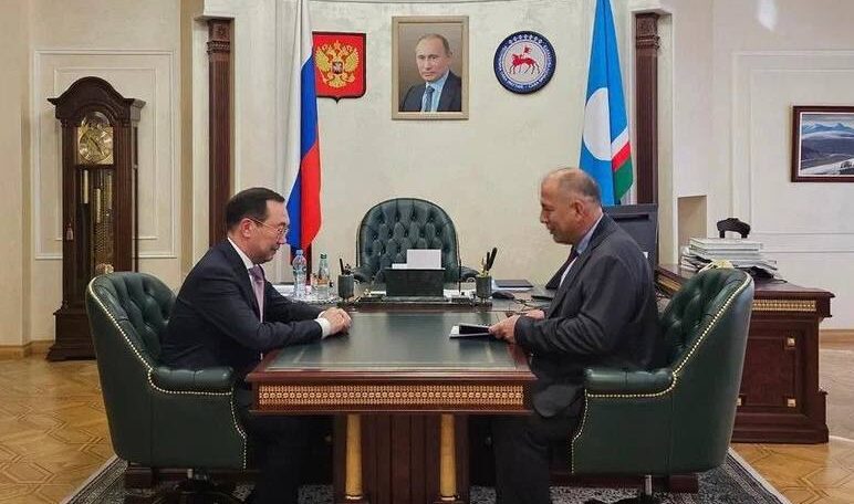 Глава Якутии провел рабочую встречу с руководителем «Селигдара»
