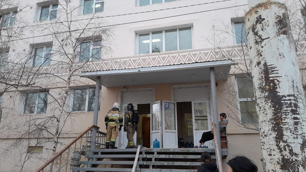 Возгорание произошло в общежитии на улице Ойунского в Якутске