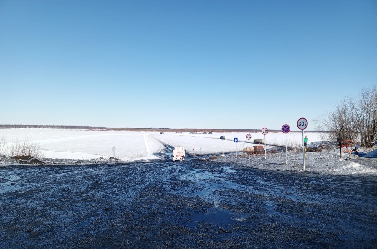 До 30 тонн снижена грузоподъемность ледовых переправ на ФАД «Вилюй» и «Колыма»