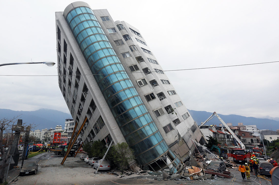 Землетрясение магнитудой 7,7 произошло на Тайване