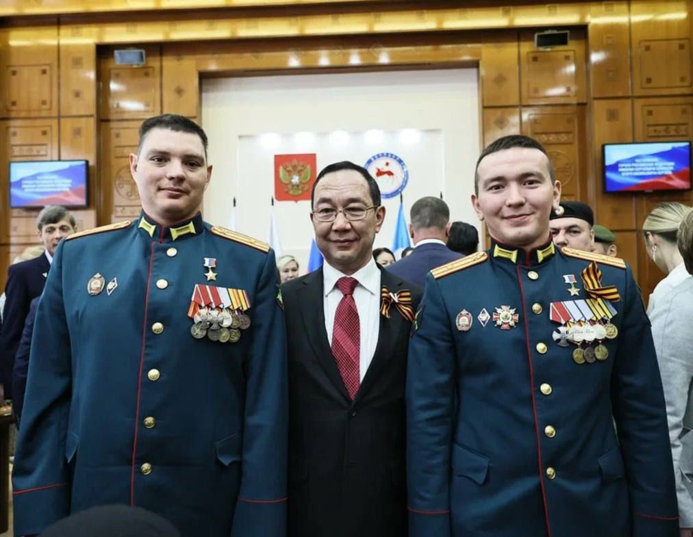 Героев России Николая Соболева и Игоря Юргина чествовали в Якутии