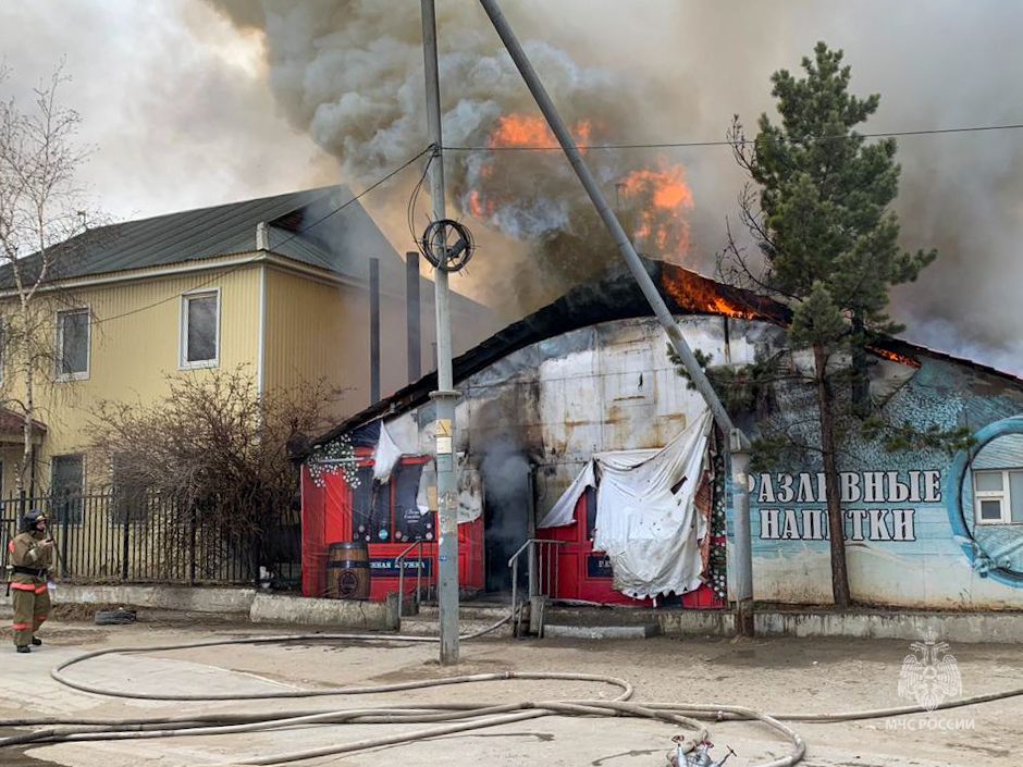 Пожар в рестобаре произошел в Якутске