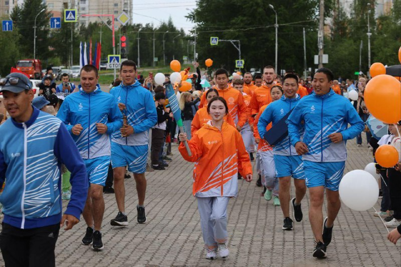 Нерюнгринский район встретил эстафету огня спортивных игр «Дети Азии»